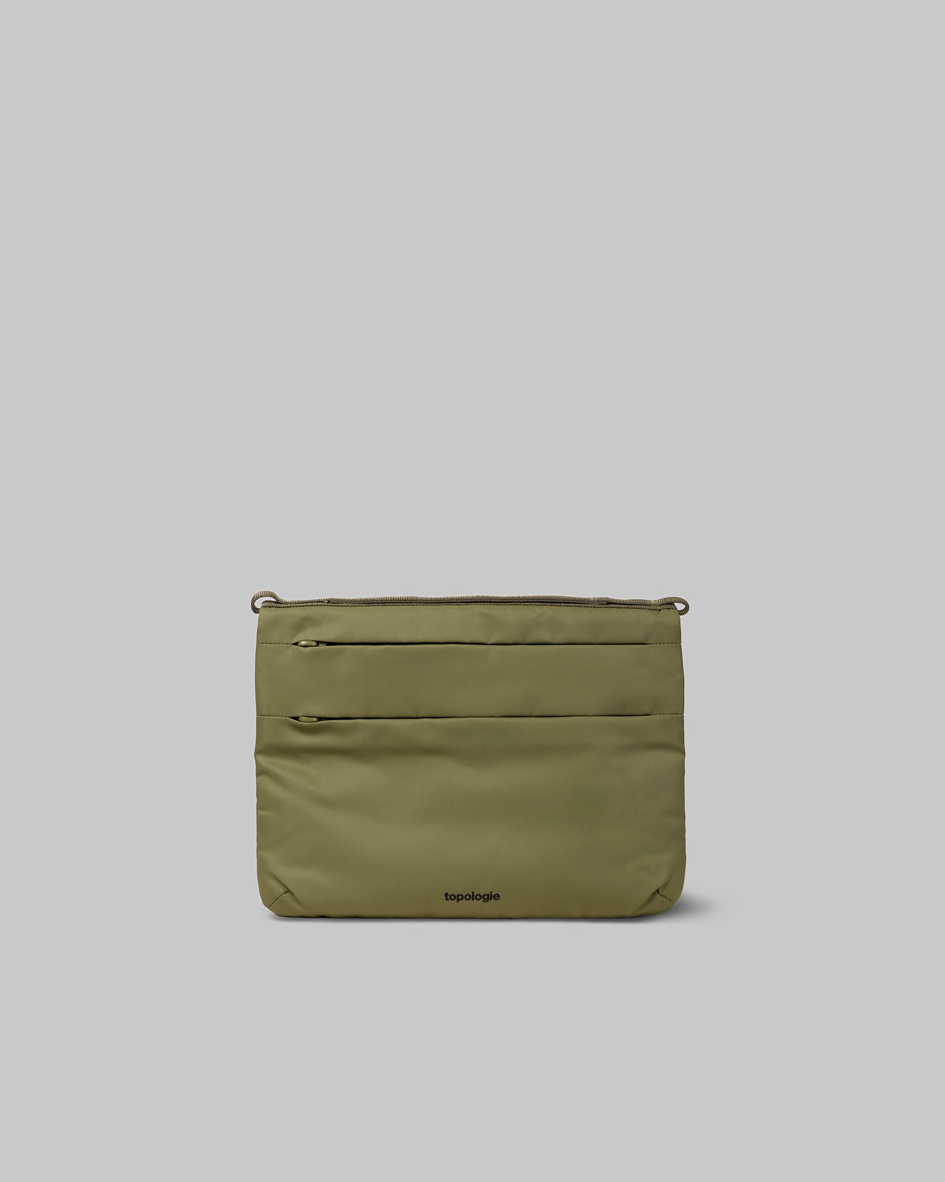 Wares Flat Sacoche Bag Medium Olive Bomber