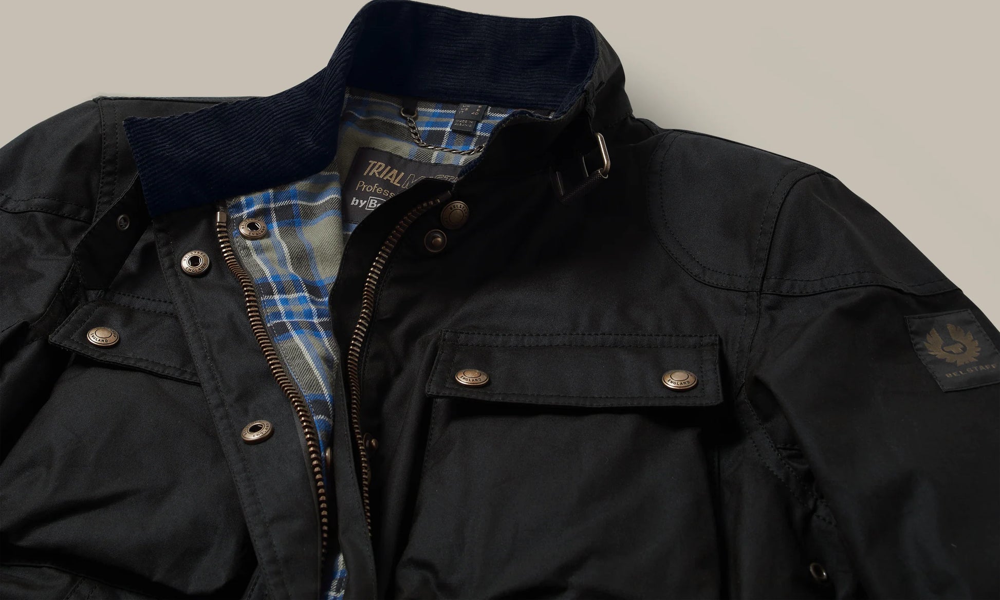 Trialmaster Wax Jacket Dark Navy