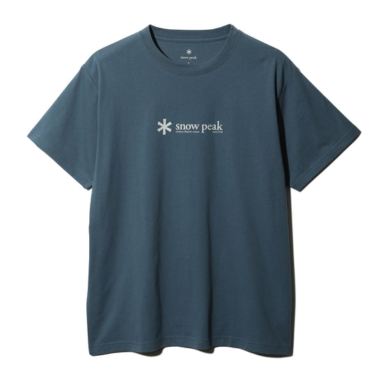 Soft Cotton Logo Short Sleeve T-Shirt Blue