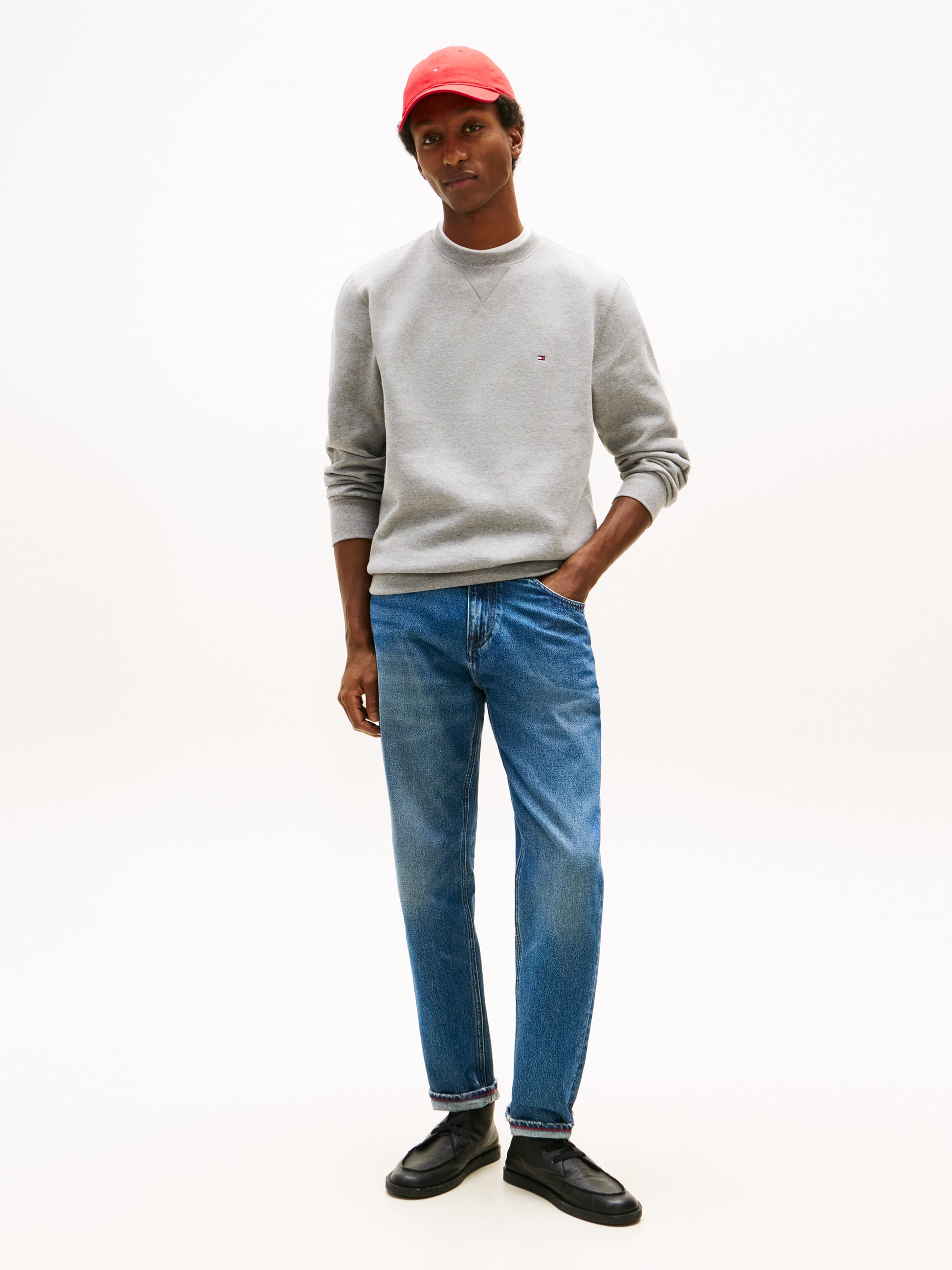 Essential Fleece Sweatshirt Heather Grey