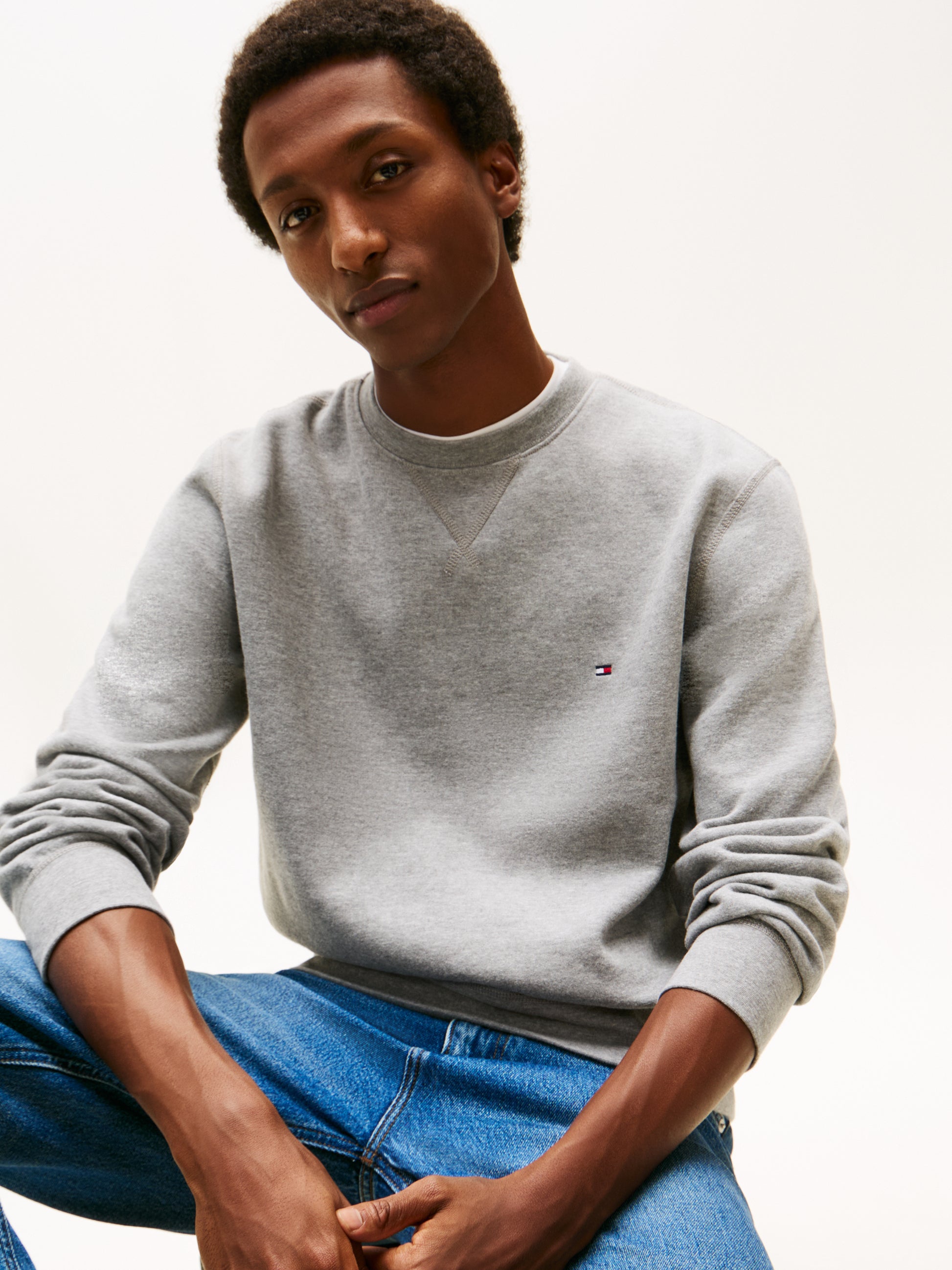 Essential Fleece Sweatshirt Heather Grey