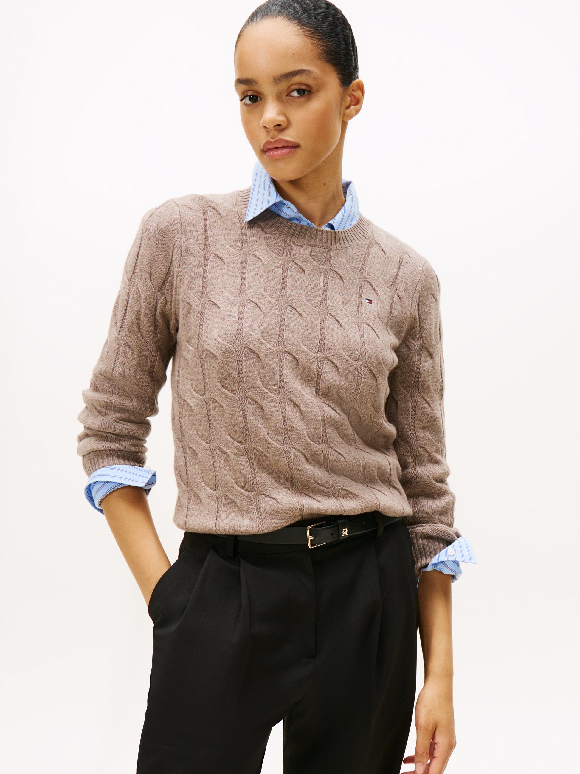 Soft Wool Crew Neck Sweatshirt Canvas Heather