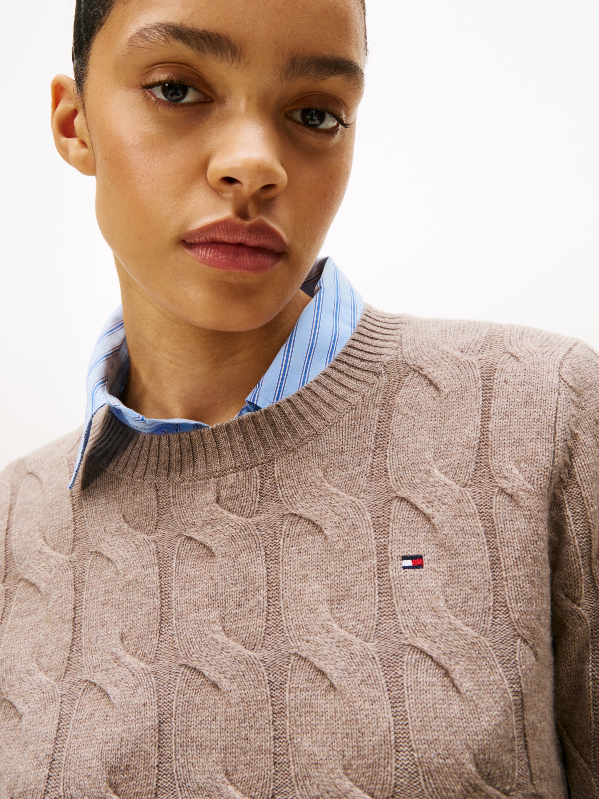 Soft Wool Crew Neck Sweatshirt Canvas Heather