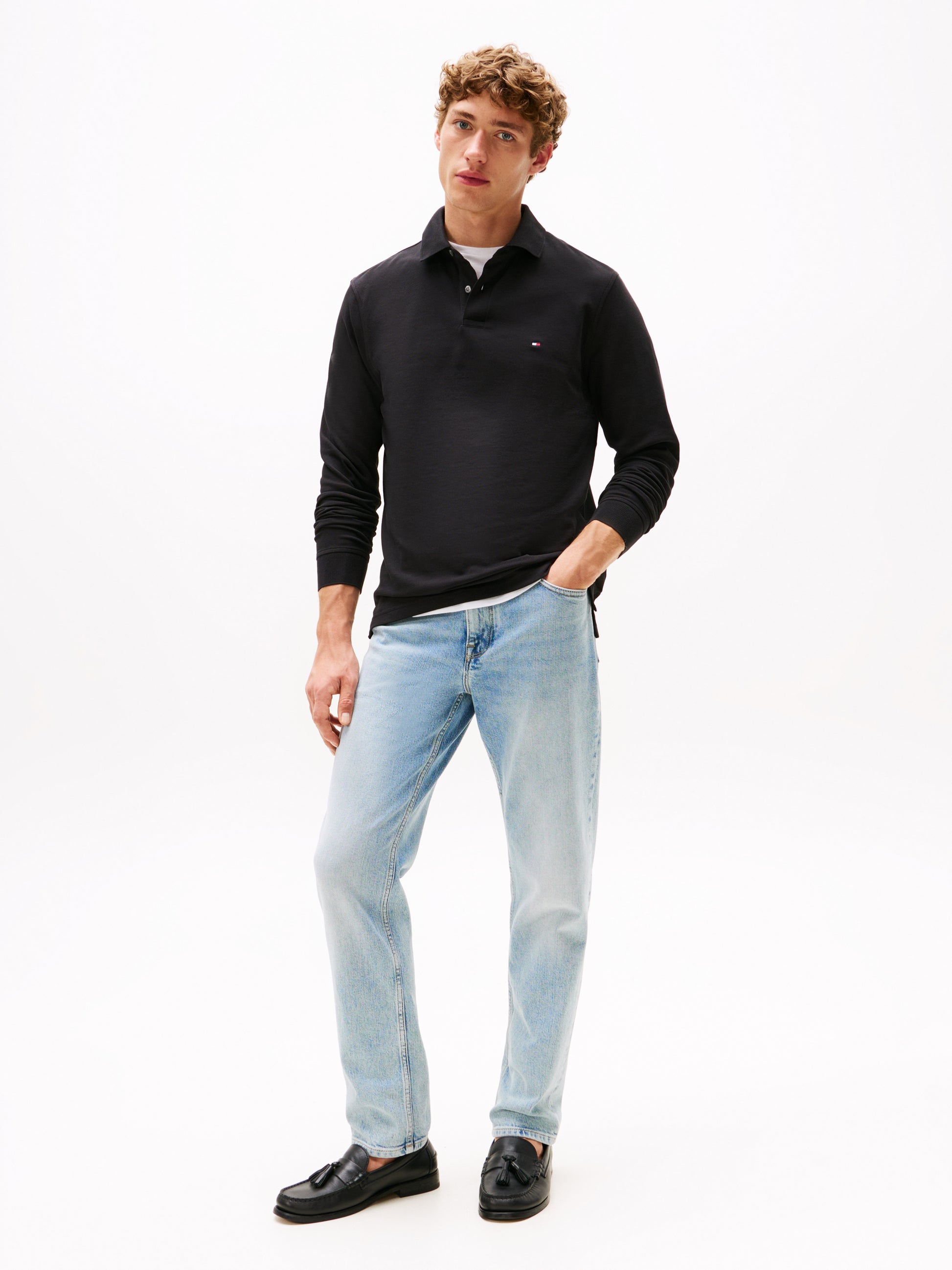 1985 Regular Fit Long Sleeve Polo Shirt