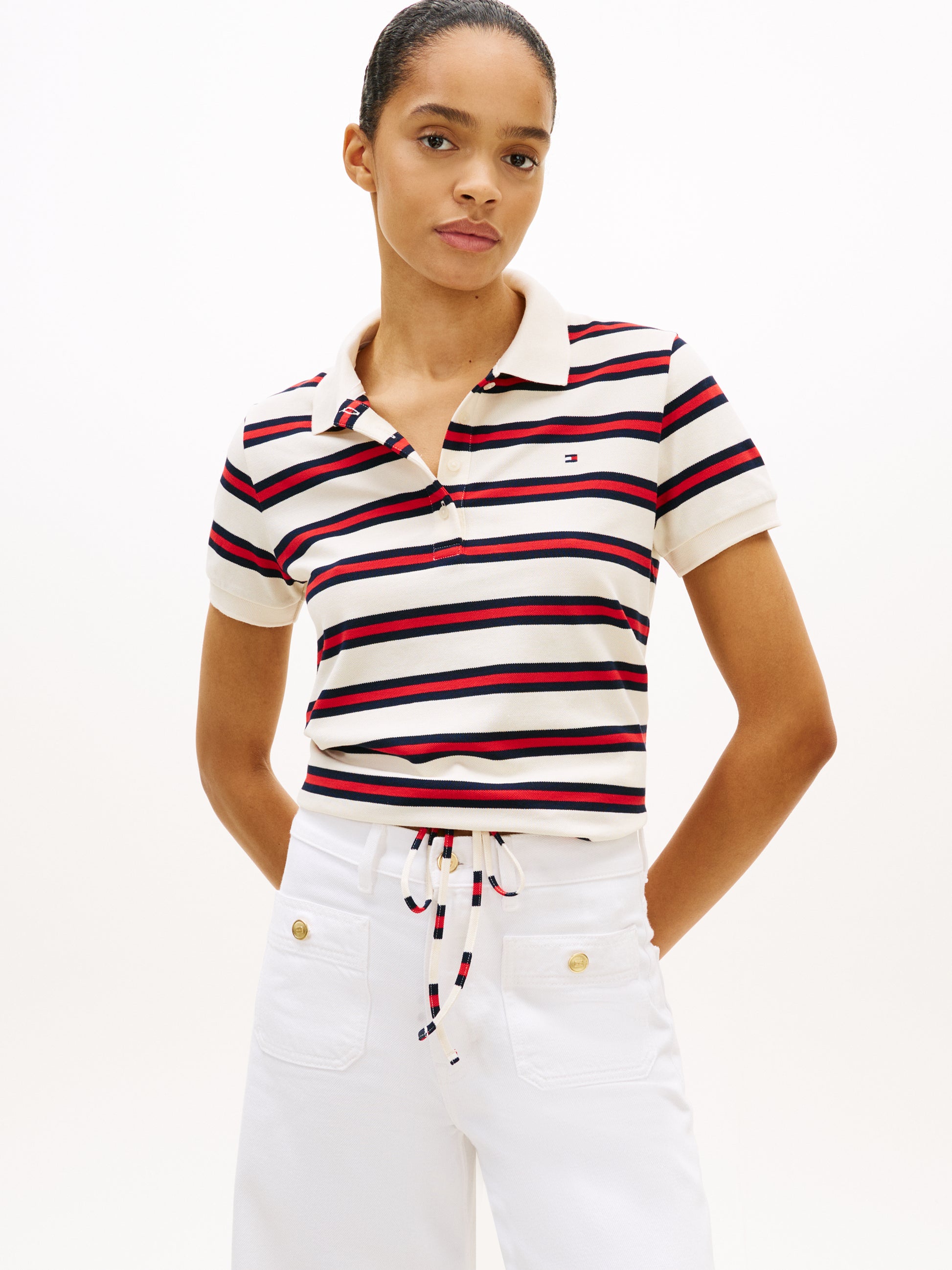 1985 Regular Fit Tie Front Polo Shirt