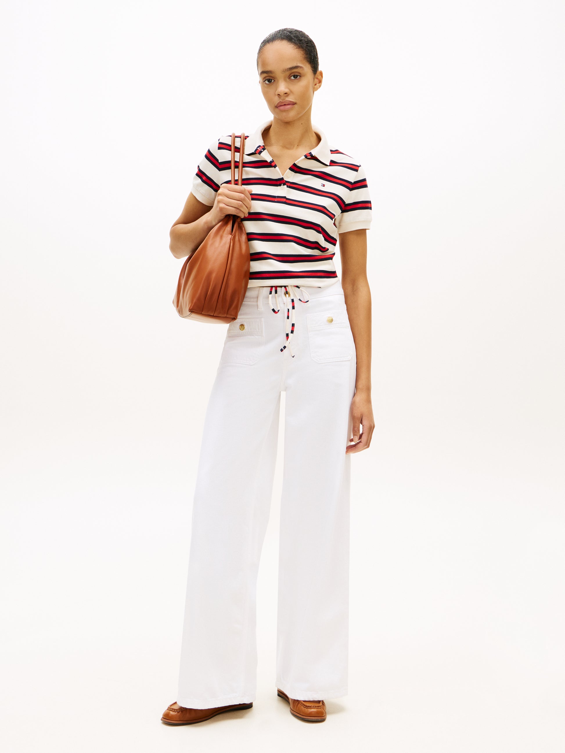 1985 Regular Fit Tie Front Polo Shirt