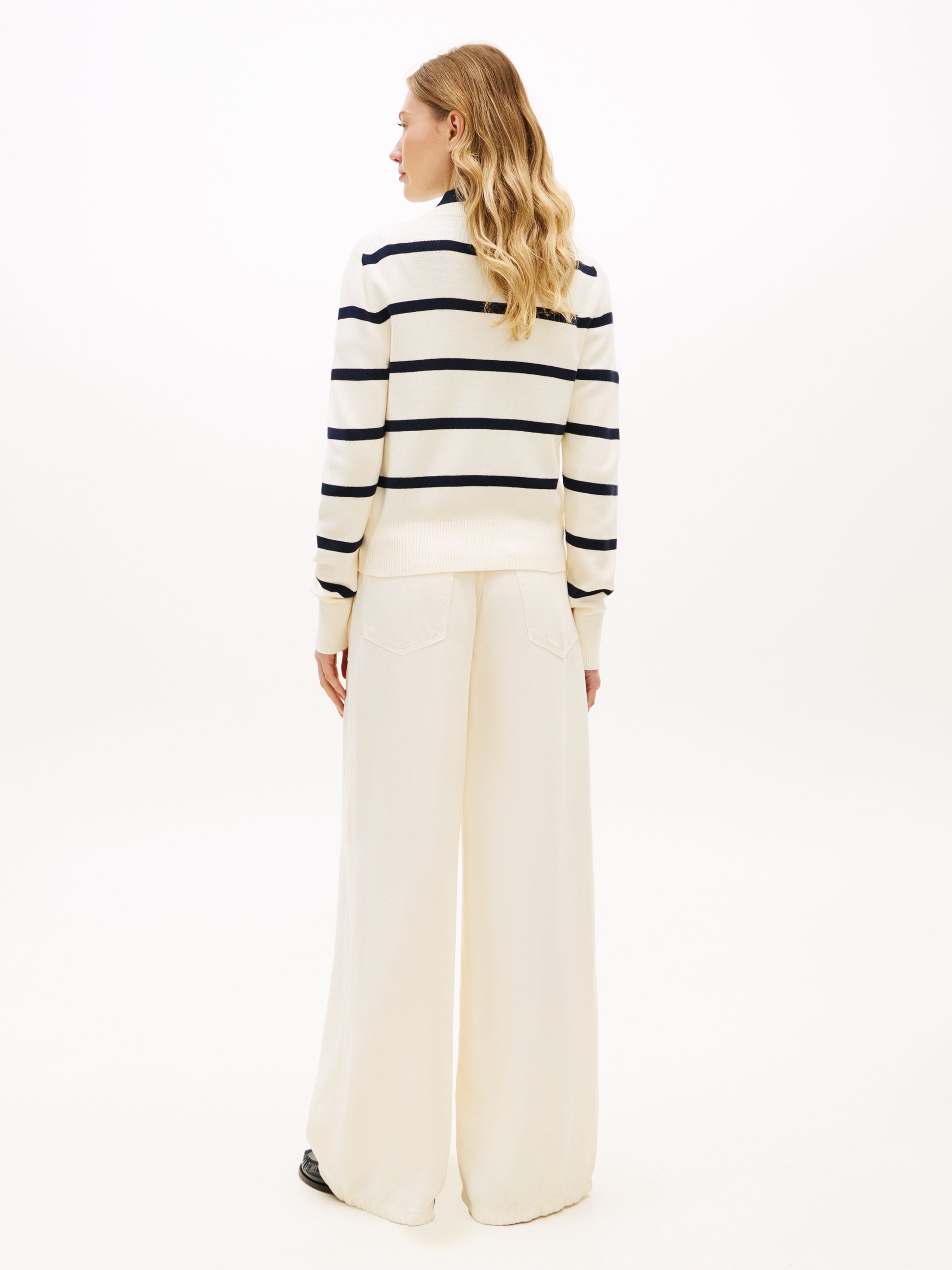 Premium Knit Gold-Tone Button Cardigan