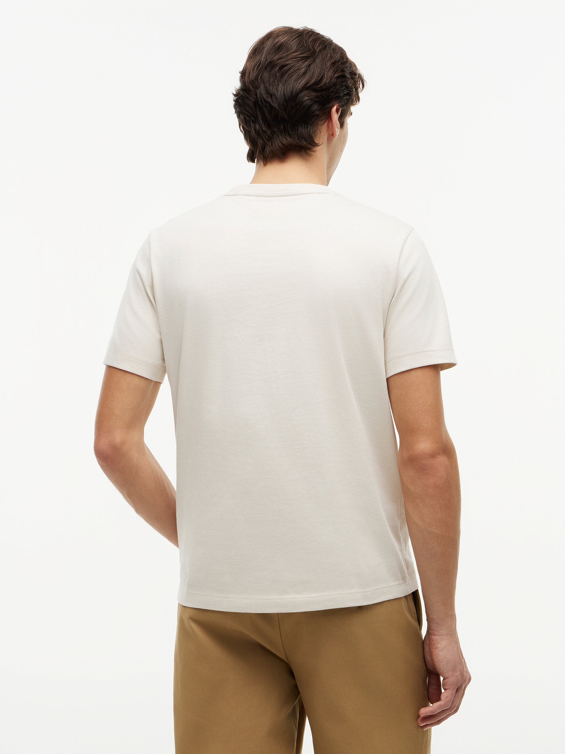 Flag Embroidery Crew Neck T-Shirt