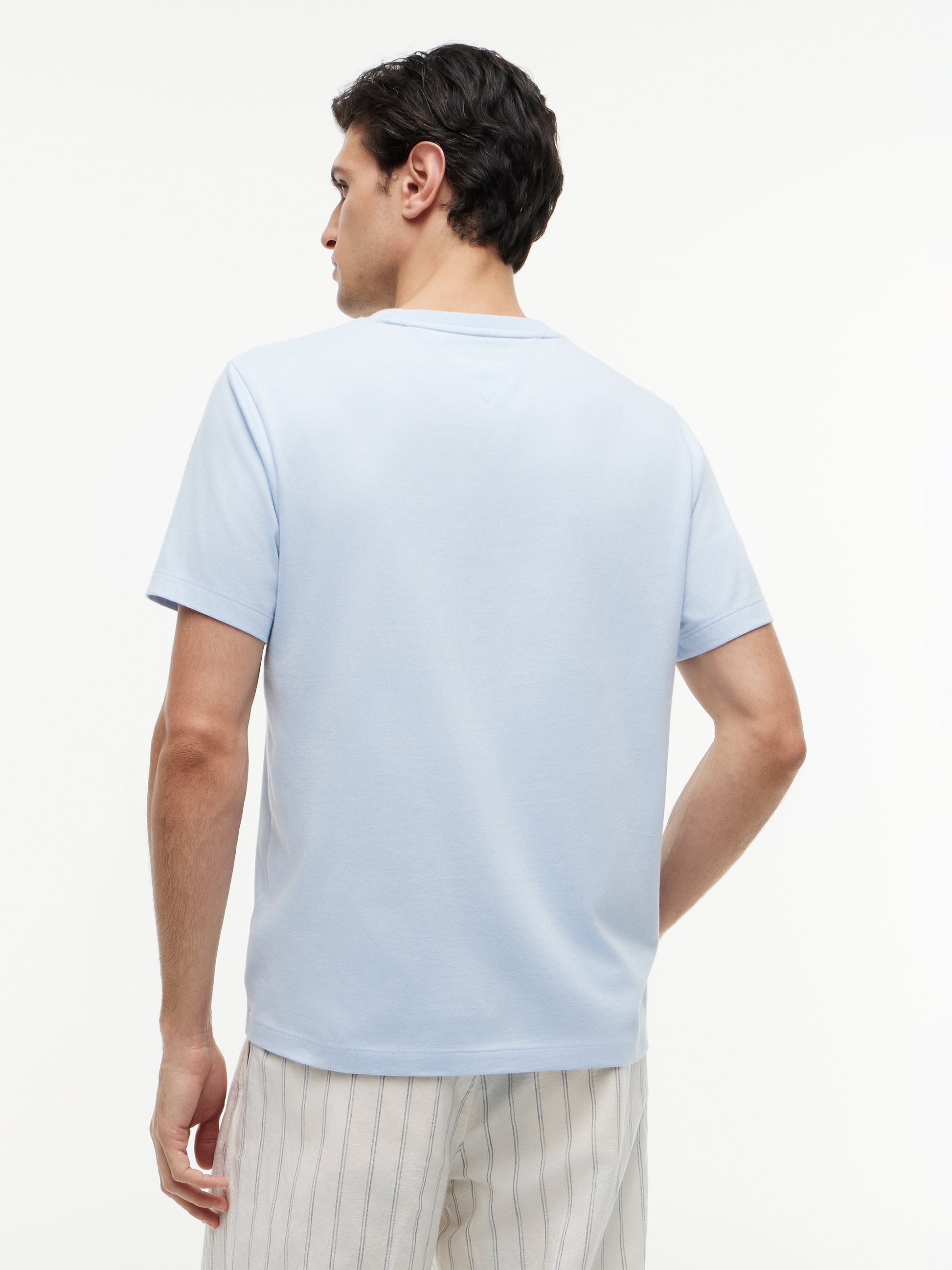 Flag Embroidery Crew Neck T-Shirt