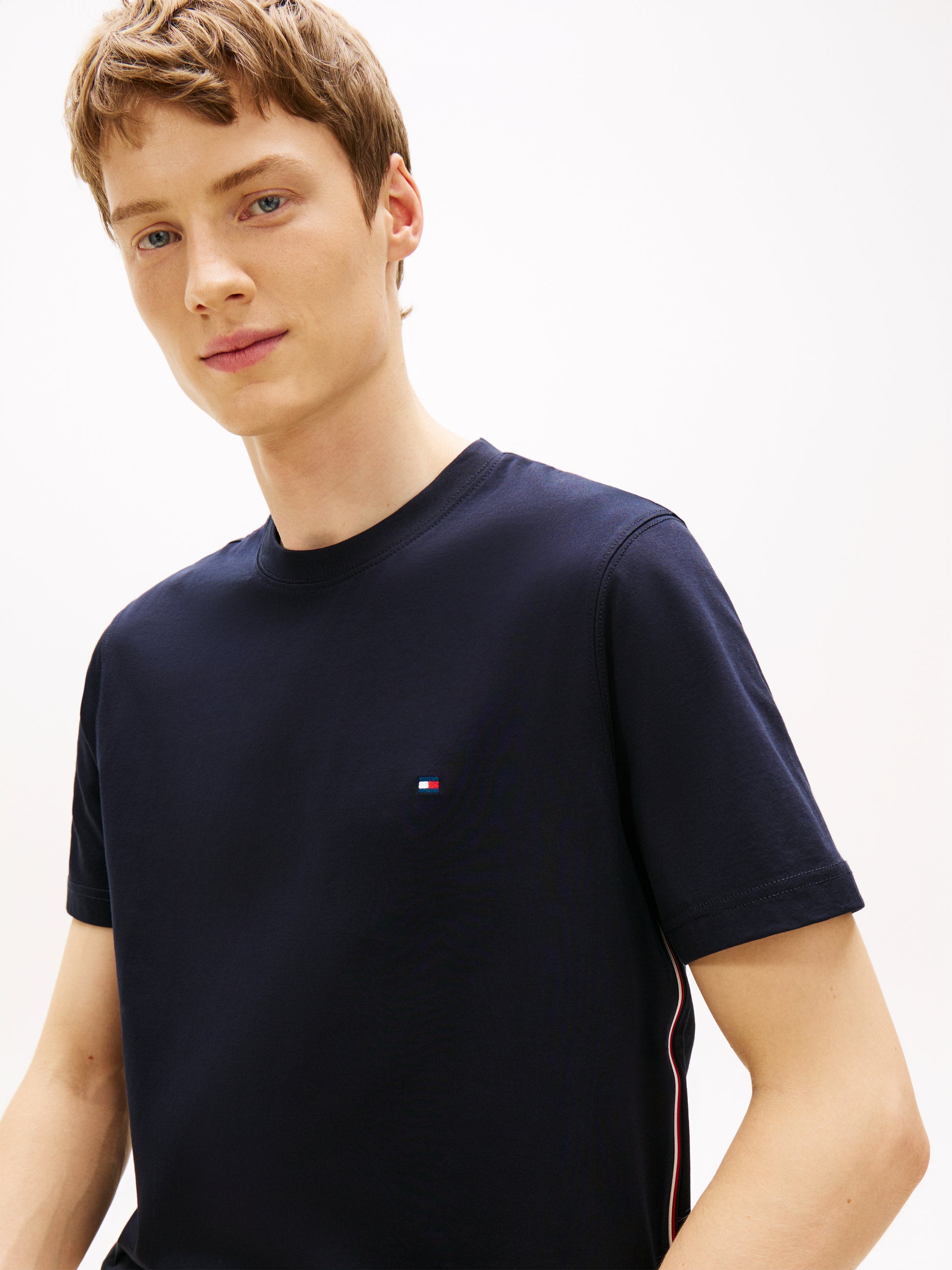 Global Stripe Side Seam Jersey T-Shirt