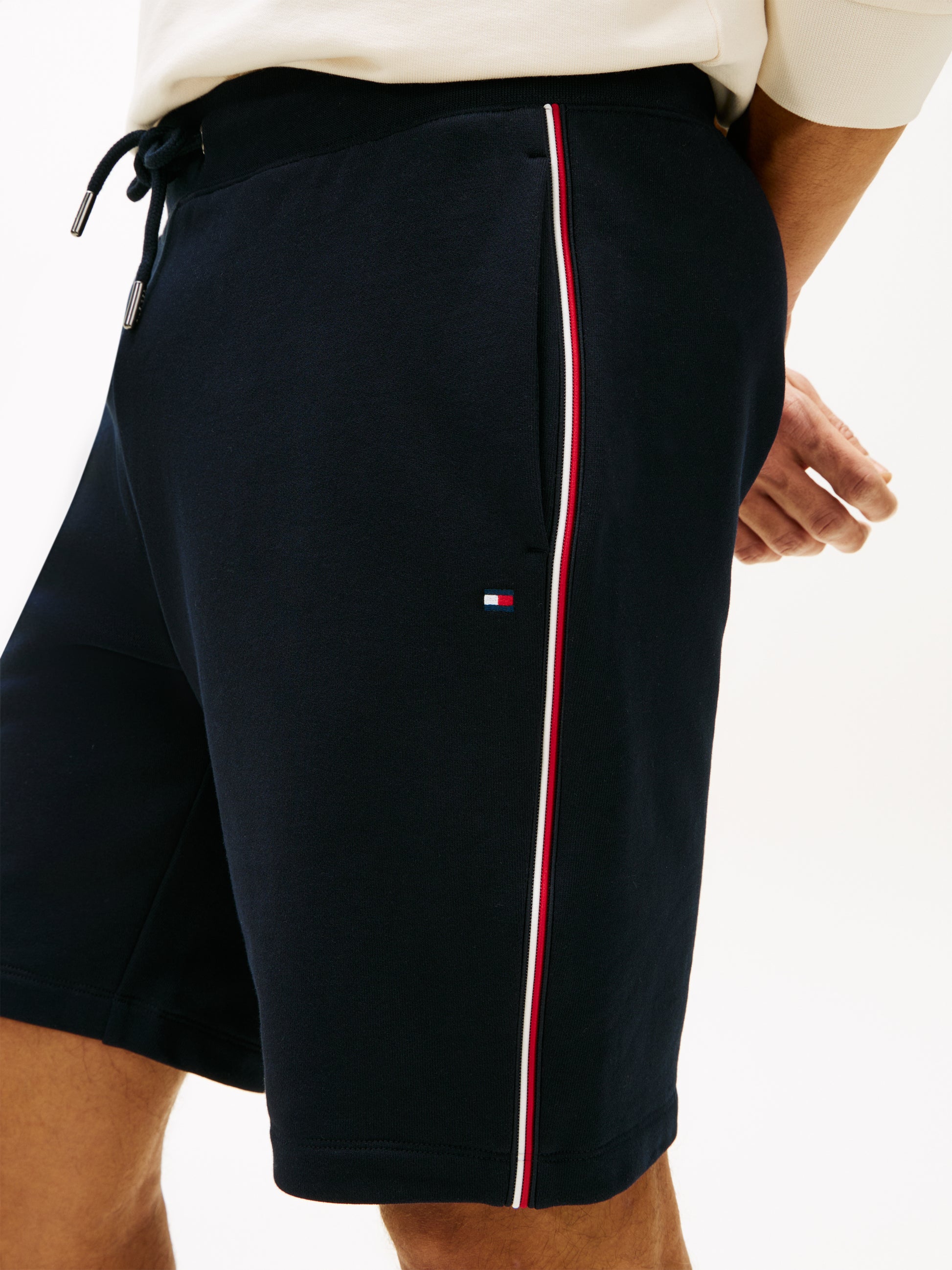 Global Stripe Jersey Shorts Navy