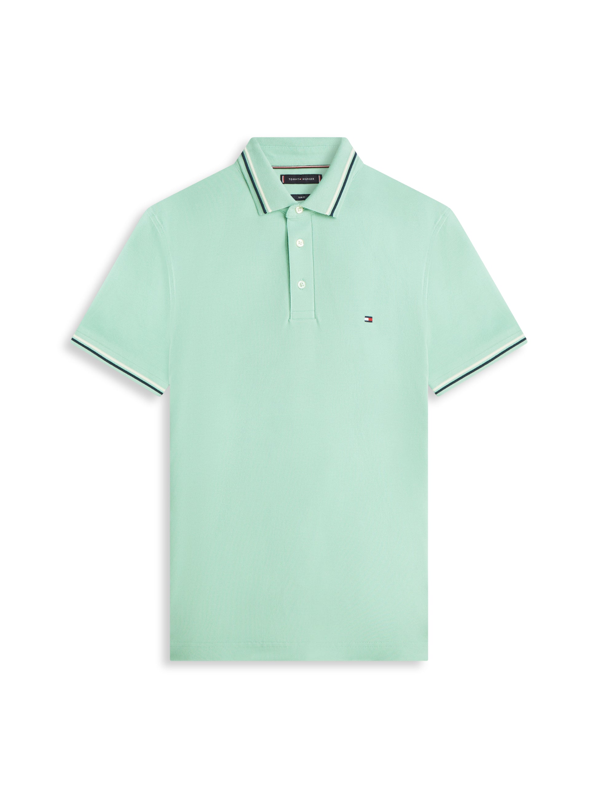 Tipped Slim Fit Polo Shirt Crushed Mint