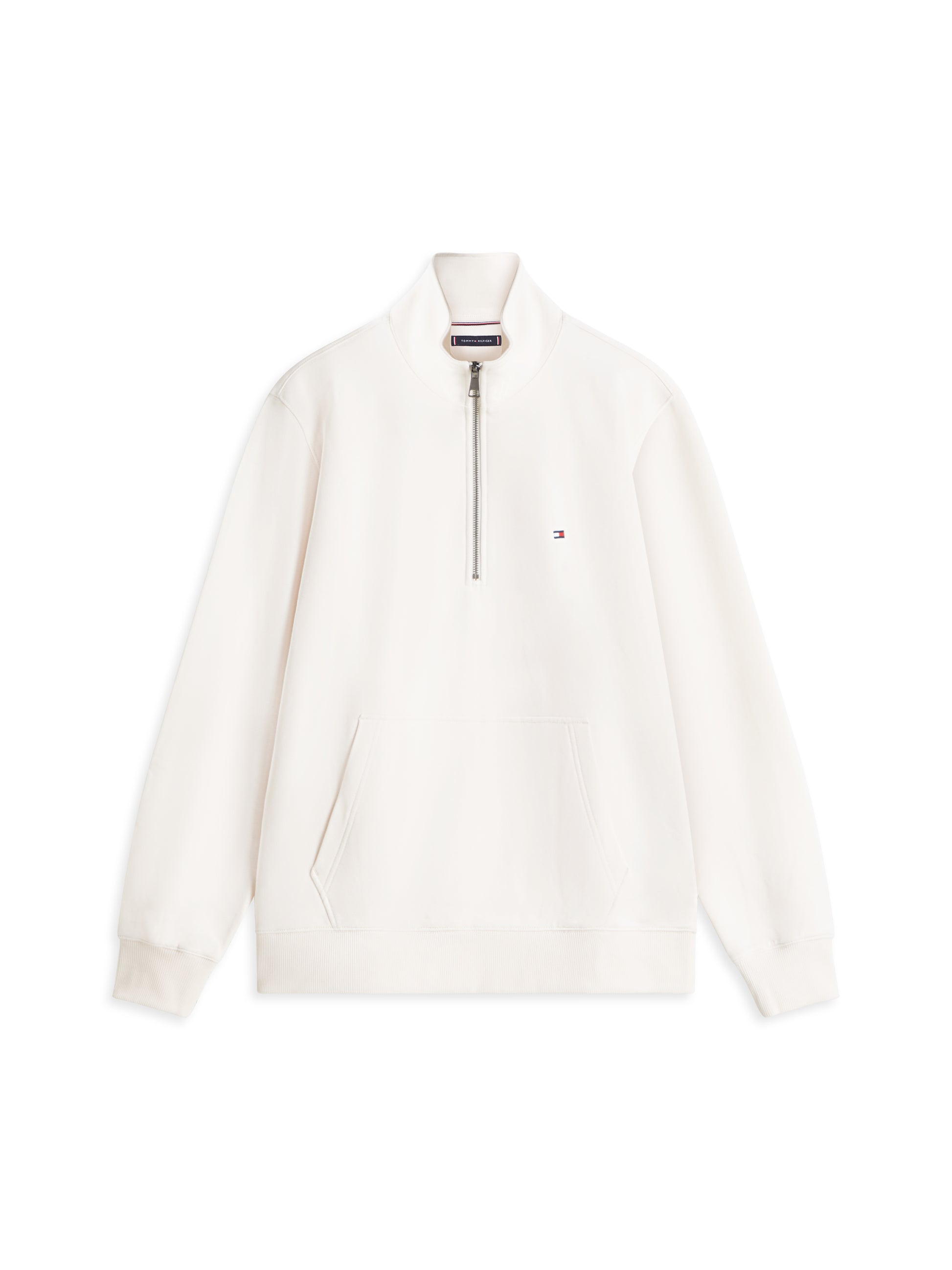 Fleece Half Zip Jumper Ivory Petal