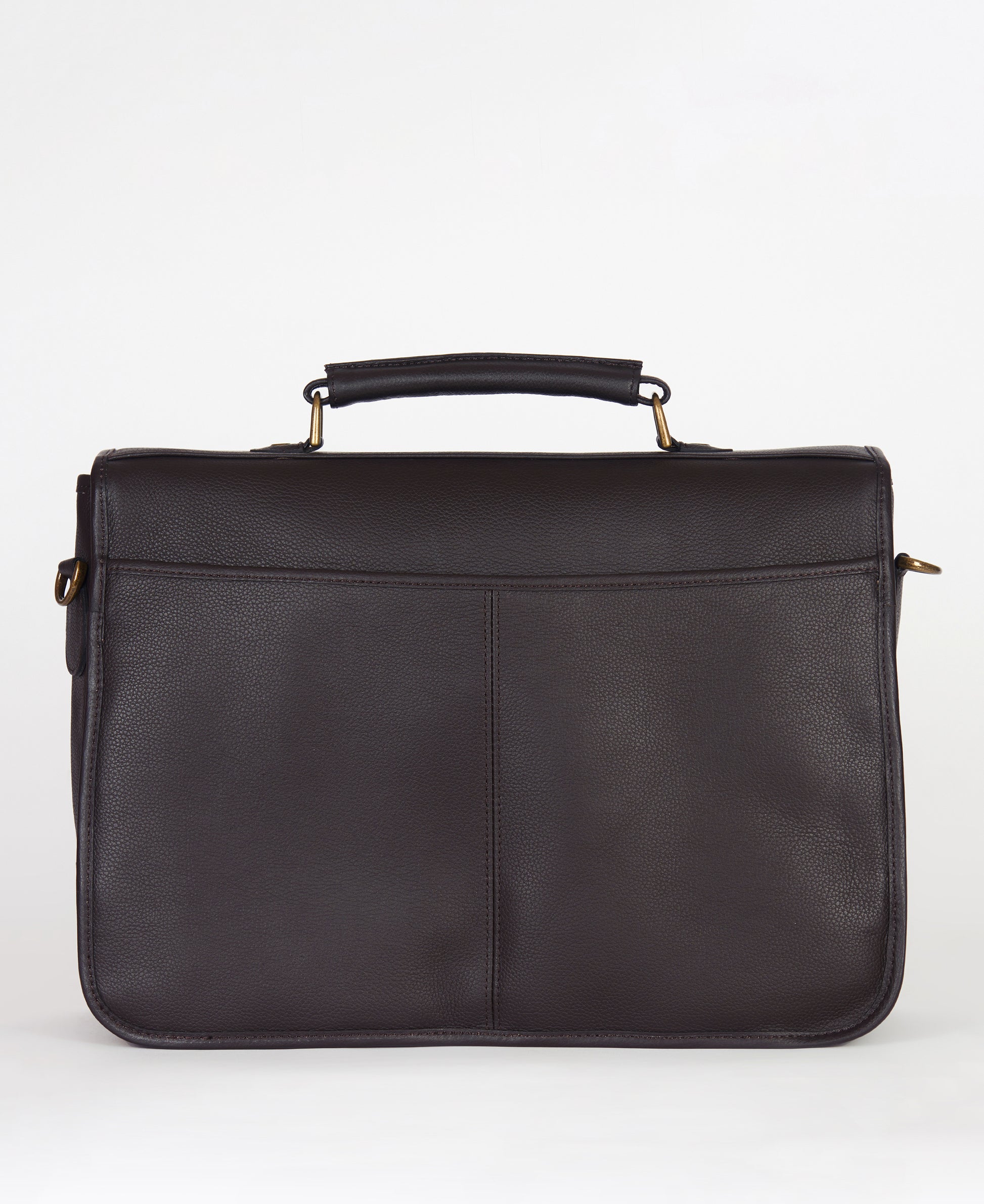 Leather Briefcase Chocolate