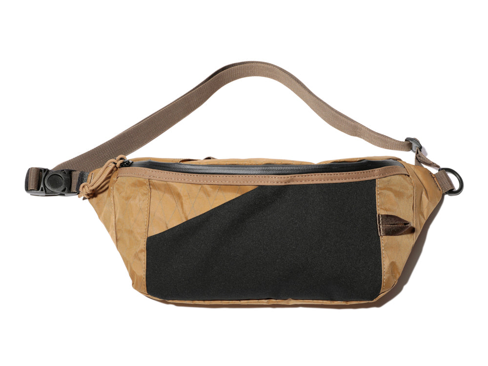 X Pack Nylon Waist Bag Brown