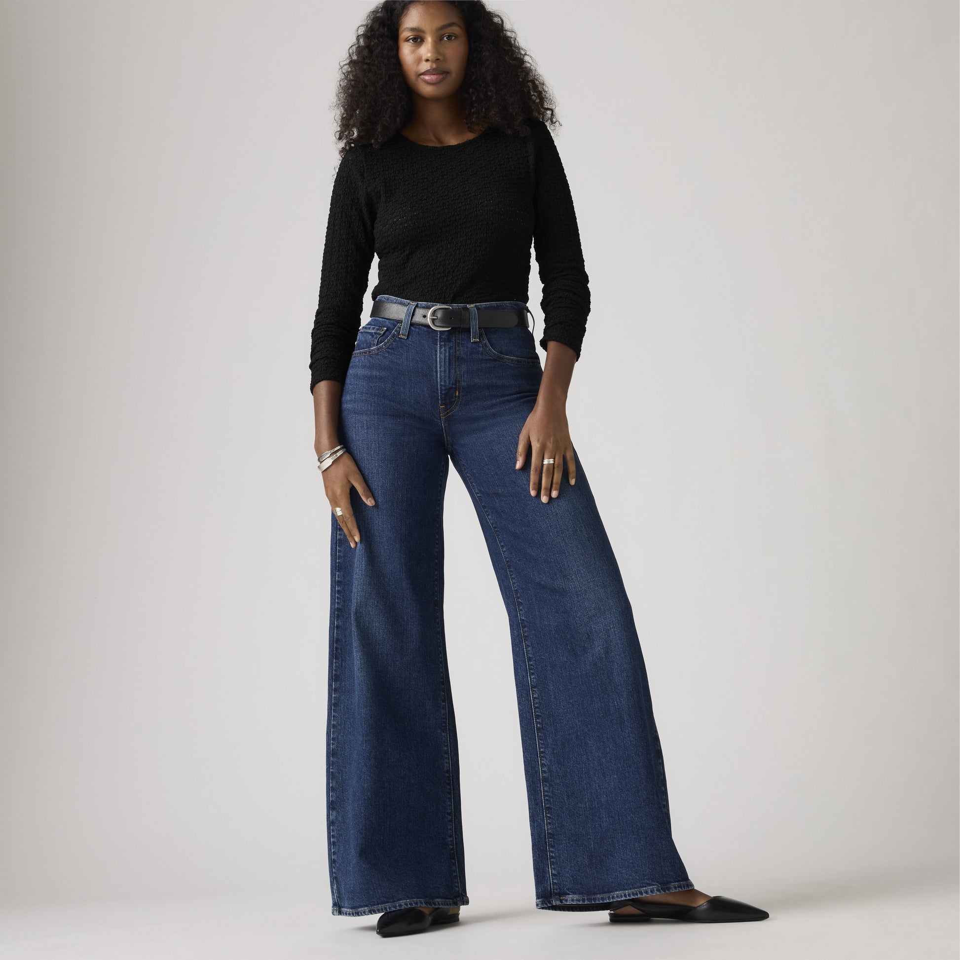 728 High rise Wide Leg Retro Rinse