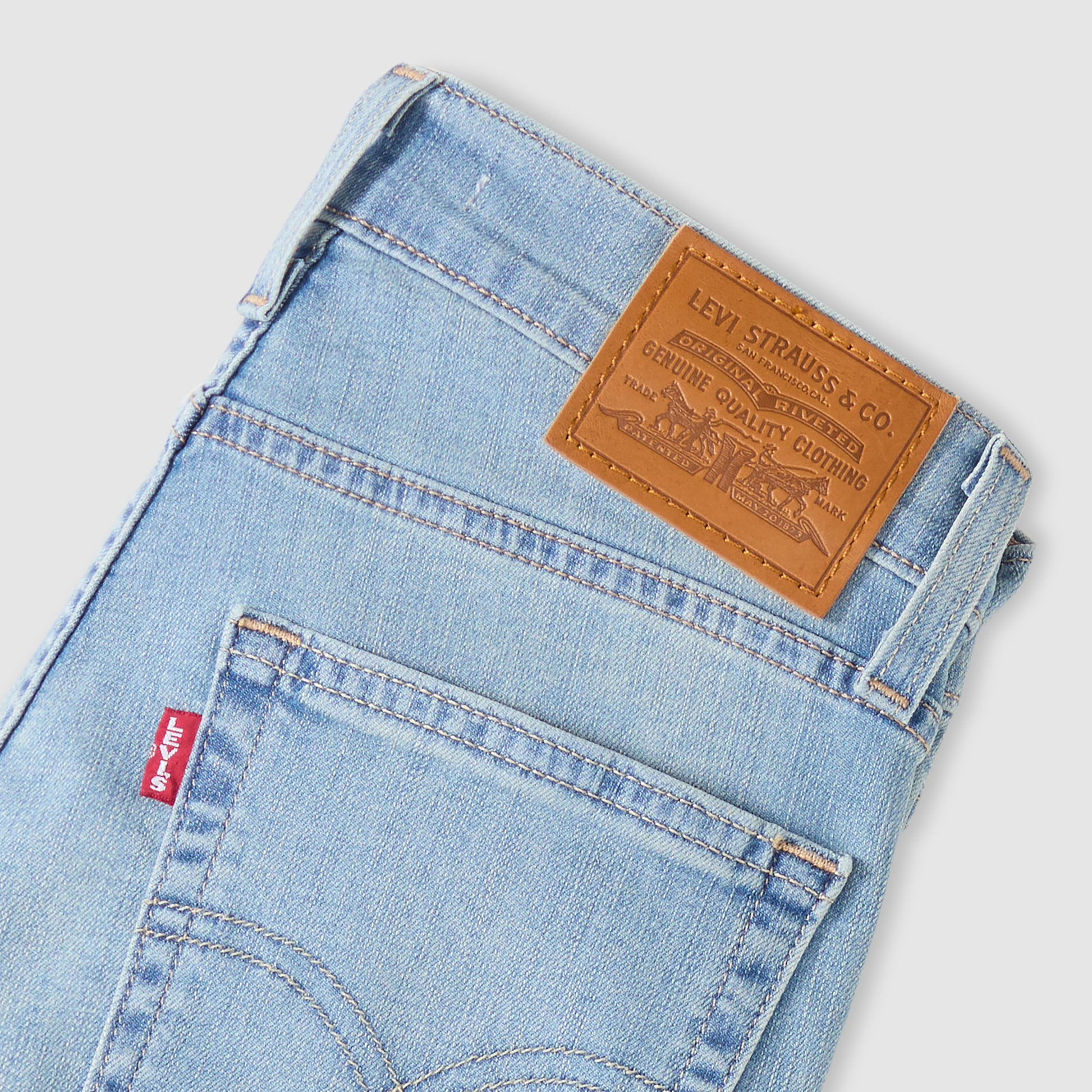 724 High Rise Straight Slipped in Cool