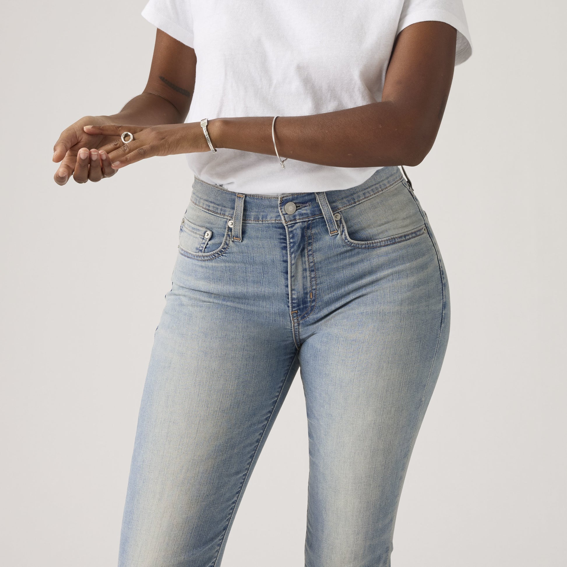 724 High Rise Straight Slipped in Cool