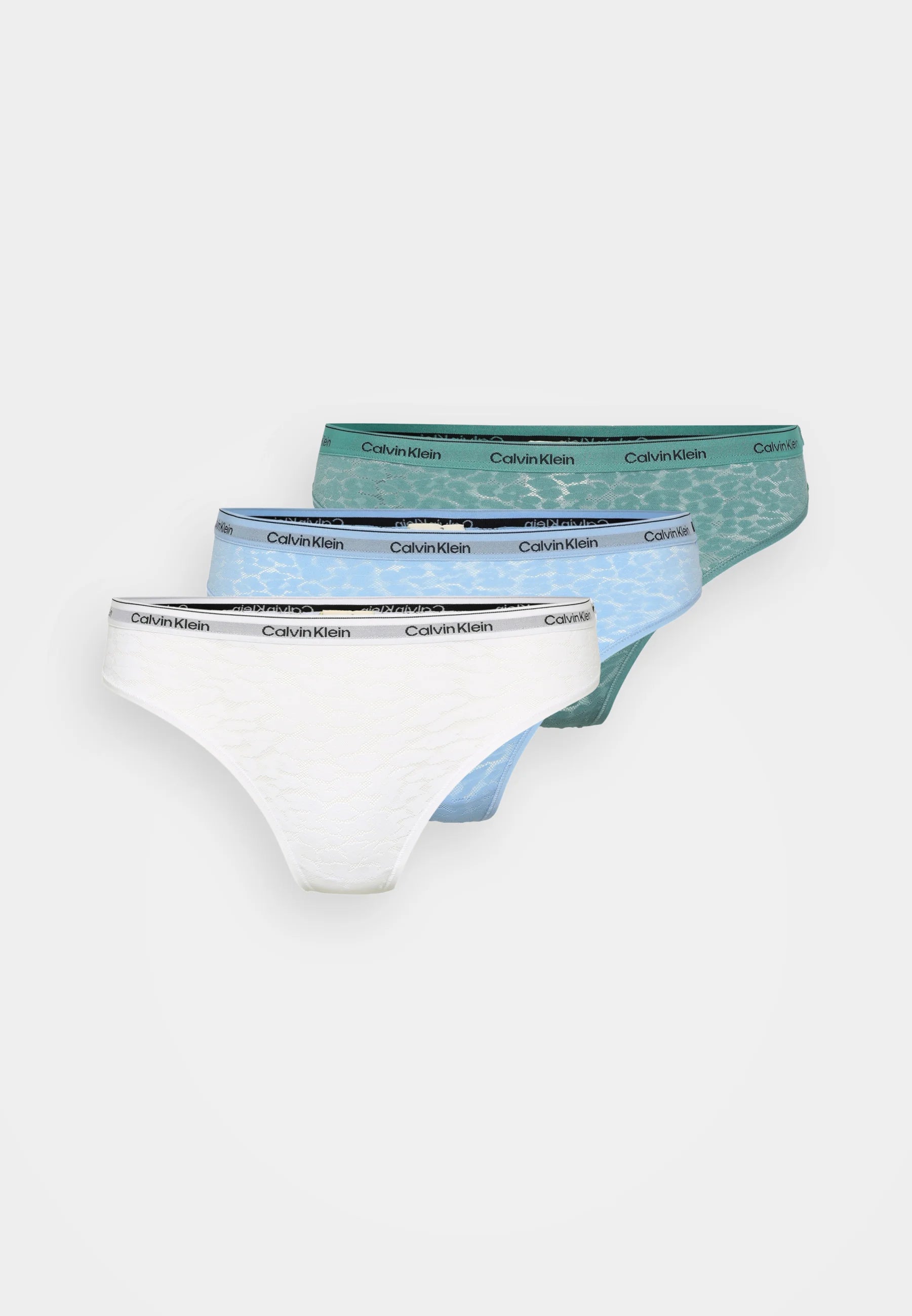 3 Pack Icon Lace Brazilian Briefs