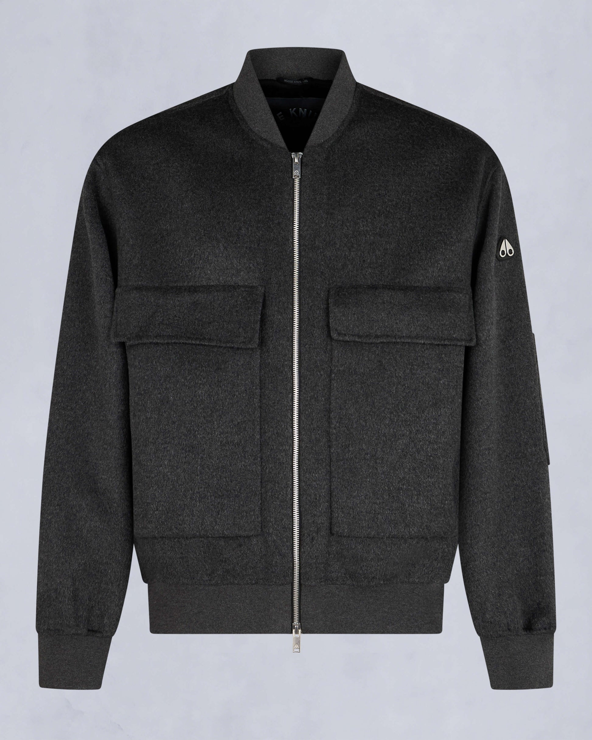 Alder Wool Bomber Jacket Charcoal