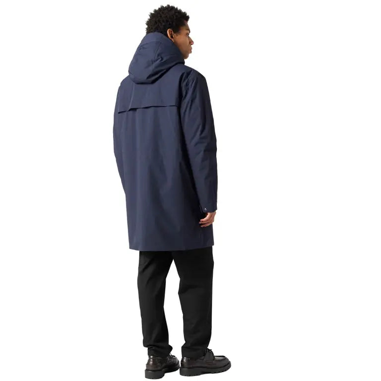 Easy Hooded Padded Jacket Blue Navy