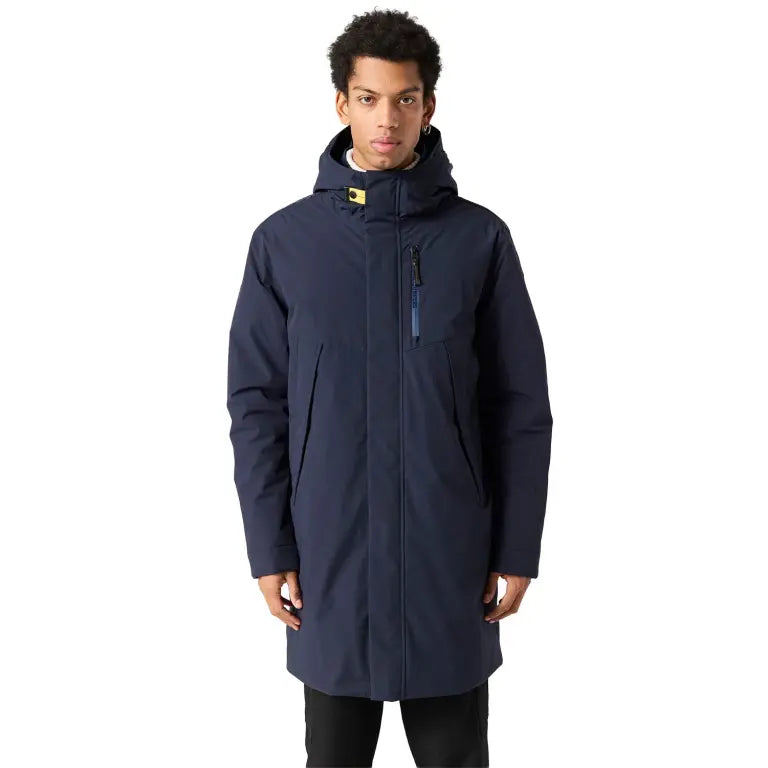 Easy Hooded Padded Jacket Blue Navy