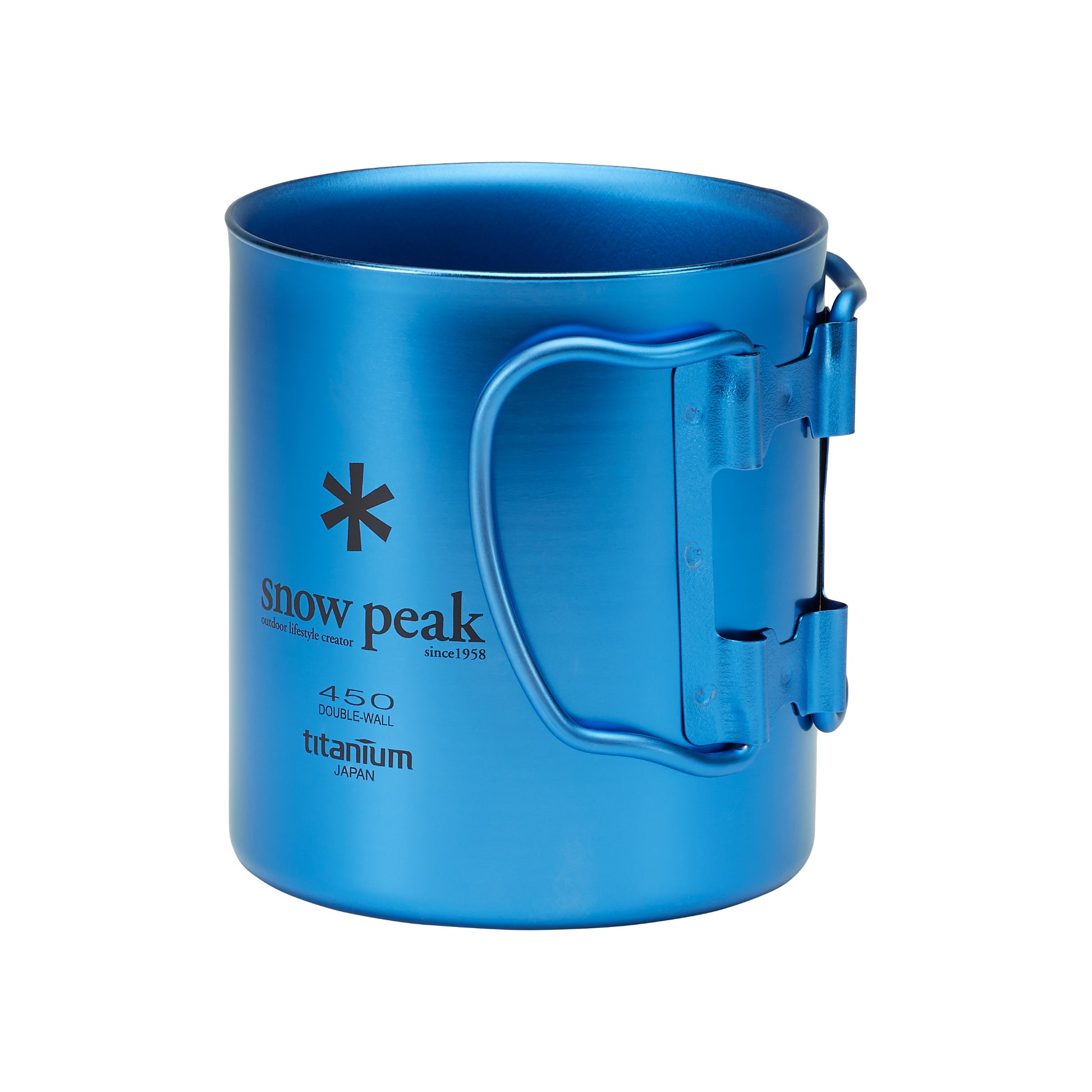 Titanium double wall 450g Blue Mug