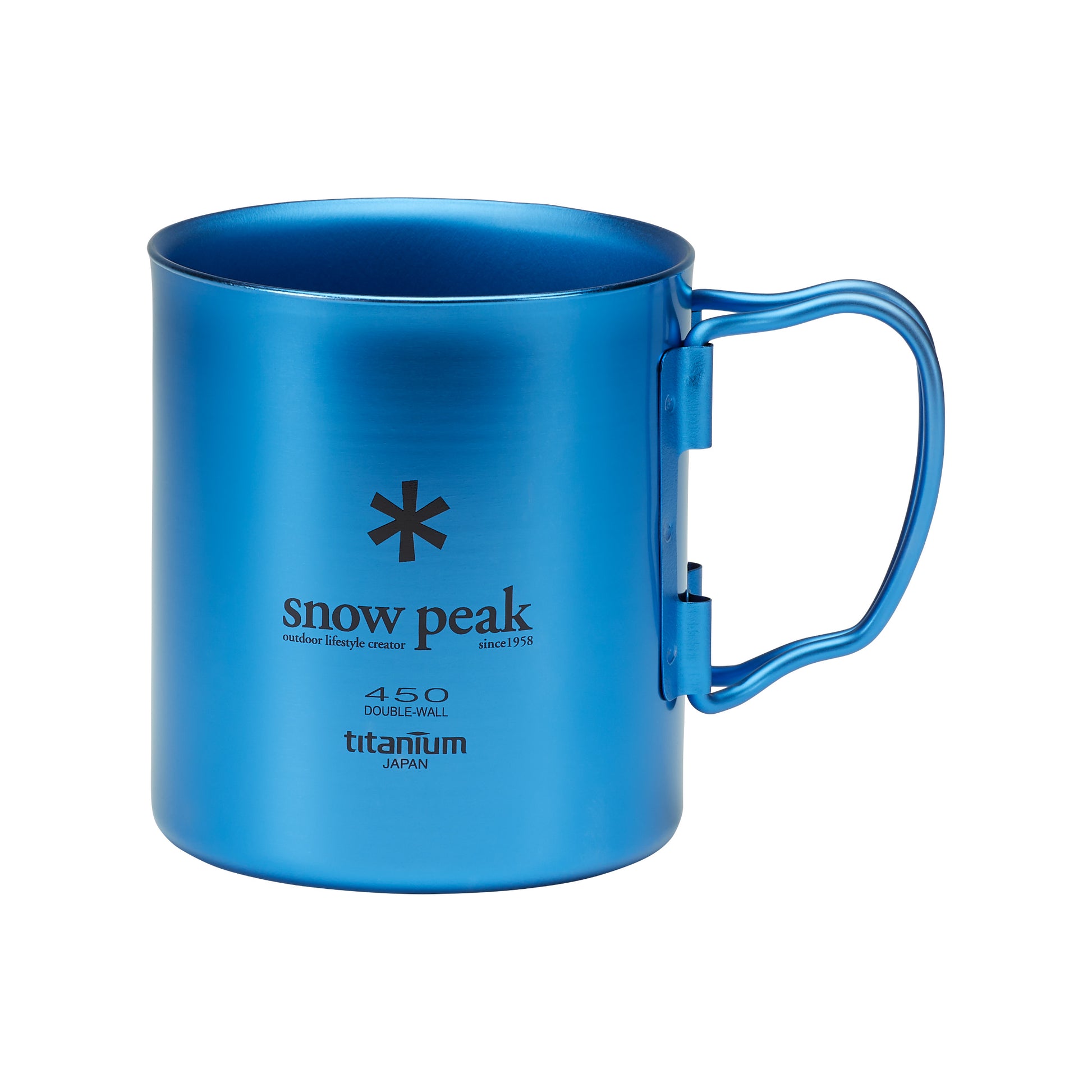 Titanium double wall 450g Blue Mug